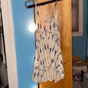 White and Blue Tank Top